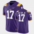 #17 Chris Hilton Jr. Game LSU Tigers Men's Purple Jersey 478994-596