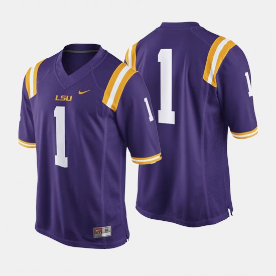 #1 College Football LSU Men\'s Purple Jersey 760078-342