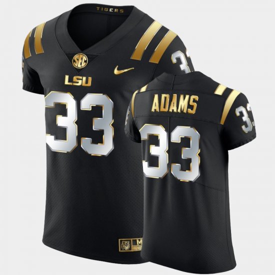 #33 Jamal Adams Golden Edition LSU Tigers Elite Men\'s Black Jersey 212122-265