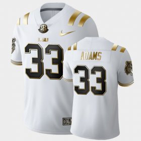 #33 Jamal Adams Golden Edition LSU Limited Men's White Jersey 183875-663