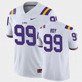 #99 Jaquelin Roy Game Louisiana State Tigers Mens White Jersey 427611-413