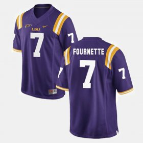 #7 Leonard Fournette College Football LSU Mens Purple Jersey 951827-135