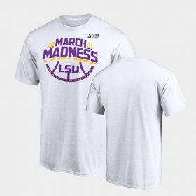 2021 March Madness Louisiana State Tigers Ticket Men White T-Shirt 398459-757