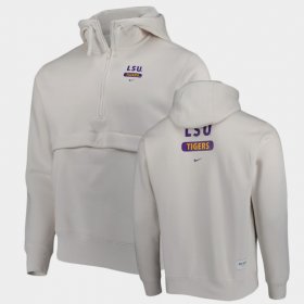LSU Tigers Stack Club Half-Zip Men Natural Hoodie 771806-601