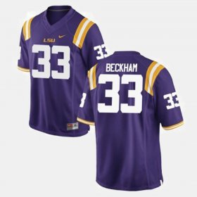 #33 Odell Beckham Jr. College Football LSU Tigers Mens Purple Jersey 521827-460