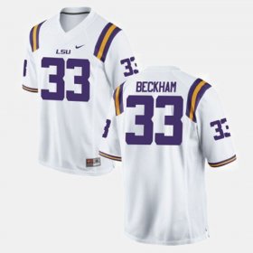 #33 Odell Beckham Jr. College Football Tigers Mens White Jersey 322757-798