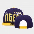 Team Logo Tigers Two-Tone Vintage Wave 9FIFTY Snapback Unisex Purple Hat 382747-339