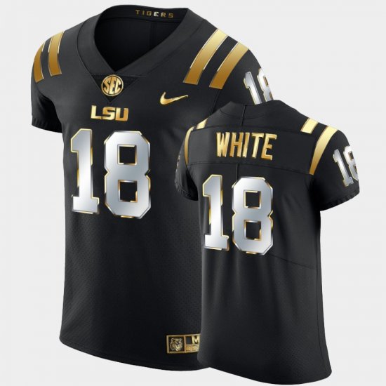 #18 Tre\'Davious White Golden Edition LSU Elite Men Black Jersey 502433-860