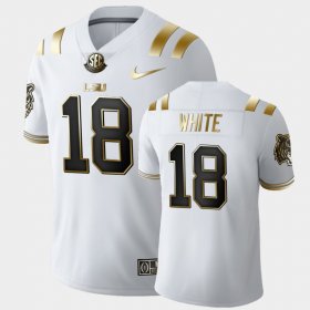 #18 Tre'Davious White Golden Edition Tigers Limited Mens White Jersey 857270-901