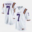 #7 Tyrann Mathieu Alumni Football Game LSU Men White Jersey 625219-228