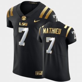 #7 Tyrann Mathieu Golden Edition Tigers Elite Men Black Jersey 170516-212