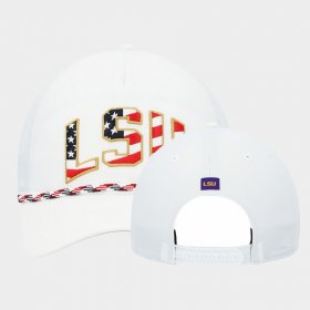 LSU Stars Stripes Flag Flutter Hitch Snapback Unisex White Hat 552358-272