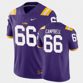 #66 Will Campbell Game Louisiana State Tigers Mens Purple Jersey 968593-185