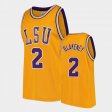 #2 Antonio Blakeney College Basketball LSU Mens Gold Jersey 272457-319