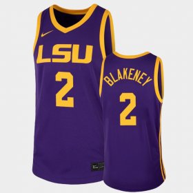 #2 Antonio Blakeney College Basketball Louisiana State Tigers Men's Purple Jersey 315466-370