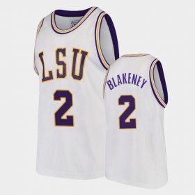 #2 Antonio Blakeney College Basketball LSU Men's White Jersey 748856-921