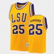 #25 Ben Simmons Commemorative Basketball LSU Commemorative Classic Men's Gold Jersey 627785-479