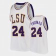 #24 Cameron Thomas College Basketball Tigers 2021 NBA Top Draft Mens White Jersey 845076-511
