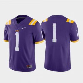 #1 Game LSU Tigers College Football Mens Purple Jersey 350080-882