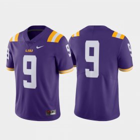 #9 Limited LSU College Football Mens Purple Jersey 116007-467