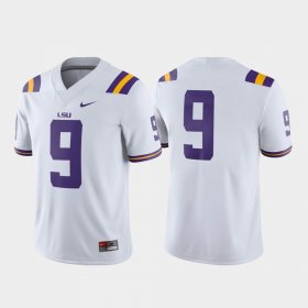 #9 Game Louisiana State Tigers College Football Men White Jersey 709051-272