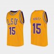 #15 Aundre Hyatt Replica Tigers College Basketball Mens Gold Jersey 712236-920
