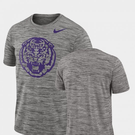 2018 Player Travel Legend LSU Performance Mens Charcoal T-Shirt 748455-740