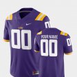 #00 Custom College Football Tigers 2018 Game Men Purple Jersey 853442-952