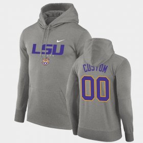 #00 Custom Facility Performance LSU Pullover Men Gray Hoodie 380885-989