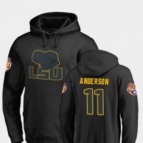 #11 Dee Anderson College Football LSU Big & Tall Taylor Men Black Hoodie 335264-993