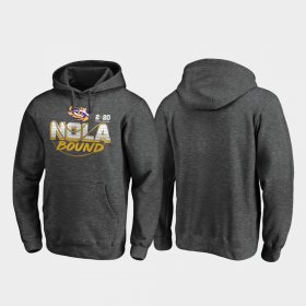 2020 National Championship Bound Louisiana State Tigers College Football Playoff Defensive Men's Heather Gray Hoodie 754840-495