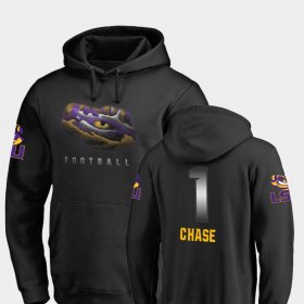 #1 Ja'Marr Chase Midnight Mascot LSU Tigers Football Mens Black Hoodie 779340-335
