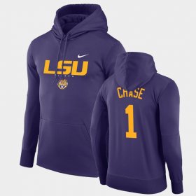 #1 Ja'Marr Chase Facility Performance LSU Pullover Men Purple Hoodie 730435-537
