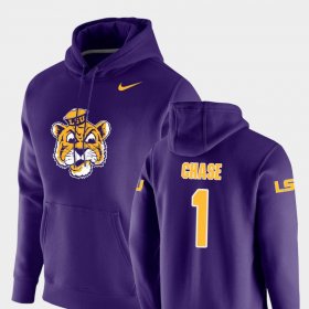 #1 Ja'Marr Chase Vault Logo Club LSU Pullover Mens Purple Hoodie 814368-712