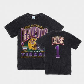 #1 Ja'Marr Chase Vintage Tubular Tigers 2003 National Championship Mens Black T-Shirt 266454-278