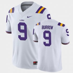 #9 Joe Burrow Game Tigers College Football Men White Jersey 620328-157