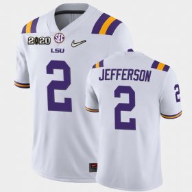 #2 Justin Jefferson Game LSU Tigers 2020 Football Men's White Jersey 559771-584