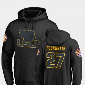 #27 Lanard Fournette College Football Louisiana State Tigers Big & Tall Taylor Men's Black Hoodie 330021-554