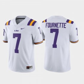 #7 Leonard Fournette Game Louisiana State Tigers Alumni Player Men White Jersey 764590-669