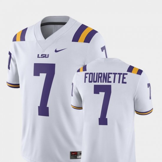 #7 Leonard Fournette Alumni Football Game LSU Tigers Player Men White Jersey 536240-891