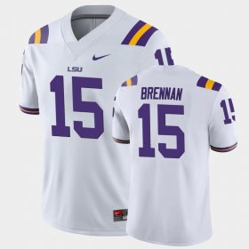 #15 Myles Brennan College Football Tigers Game Men White Jersey 892007-777
