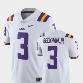 #3 Odell Beckham Jr College Limited Football LSU Alumni Mens White Jersey 509273-511