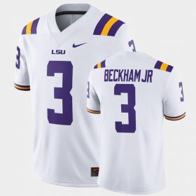 #3 Odell Beckham Jr. Game LSU Tigers College Football Mens White Jersey 395172-974