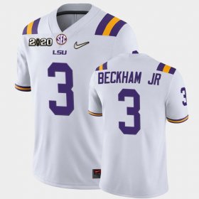 #3 Odell Beckham Jr Game LSU Tigers 2020 Football Mens White Jersey 953328-181