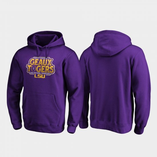 2019 National Champions LSU College Football Playoff Shotgun Mens Purple Hoodie 996743-480