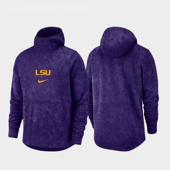 Spotlight LSU Tigers Basketball Team Logo Pullover Men Purple Hoodie 979319-636
