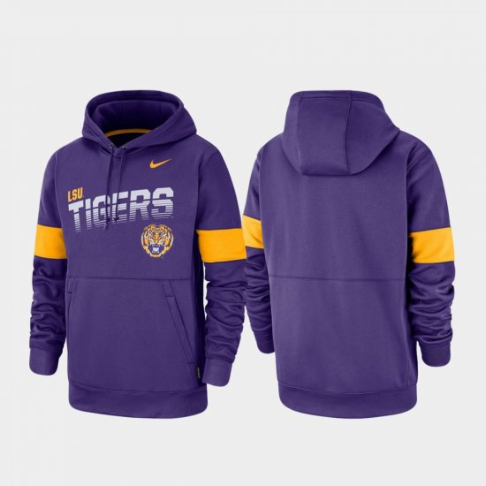 Performance LSU Pullover Men Purple Hoodie 239922-452