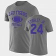 #24 Derek Stingley Jr. Retro Football LSU Legend Performance Men Heathered Gray T-Shirt 260060-541
