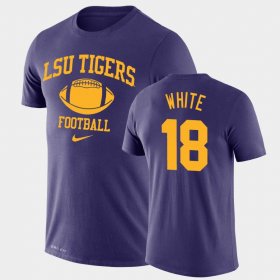 #18 Tre'Davious White Retro Football LSU Legend Performance Mens Purple T-Shirt 776379-940