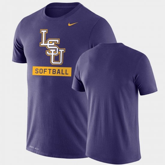Drop Legend Tigers Performance Softball Mens Purple T-Shirt 187469-923